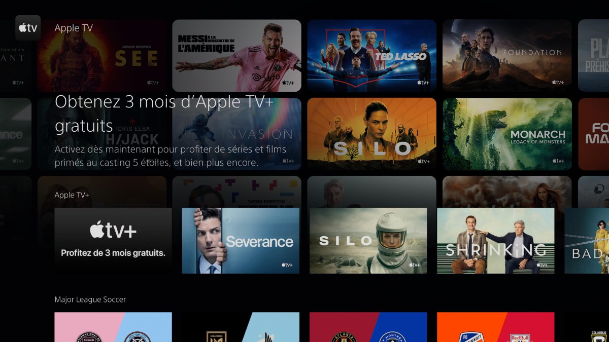 Apple TV+ gratuit PlayStation